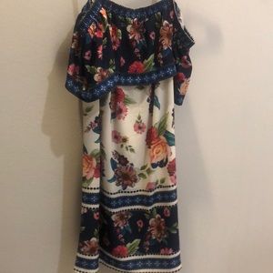 Off the shoulder floral dress